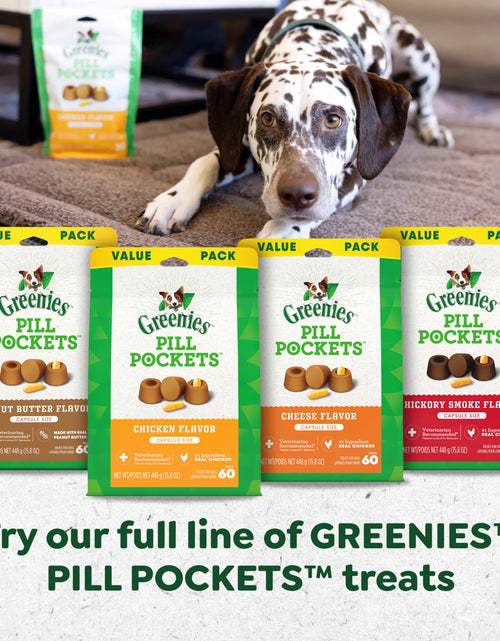 Load image into Gallery viewer, Pill Pockets for Dogs Hickory Smoke Large, Capsule Size Soft Dog Treats, 7.9 Oz (30 Pk)
