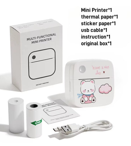 B2 Mini Printer Sticker Thermal Inkless Printer Ios Android Bluetooth Portable Printers Photo Printing Maker for Iphone Xiaomi