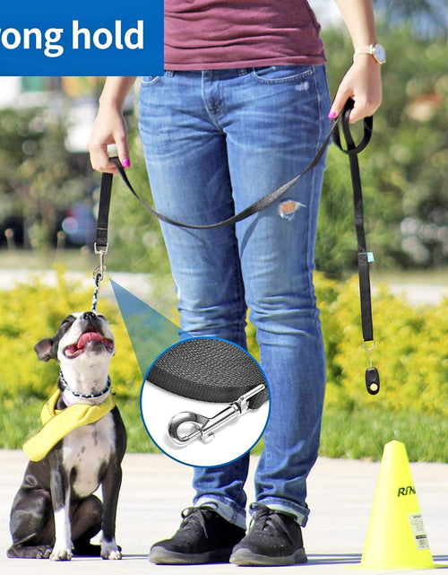 Load image into Gallery viewer, 15 Ft, 20 Ft, 30 Ft, 50 Ft, 100 Ft Long Training Leash for Dog Cat Training, Play, Camping, or Backyard Lead with Free Training Clickers for Small, Medium and Large Dogs or Cats
