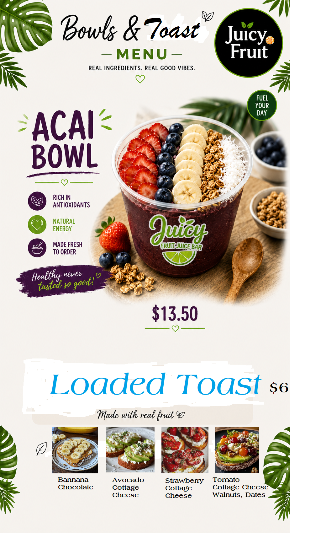 Juicy Fruit Juice Bar Smoothies & Cold Press Beverages